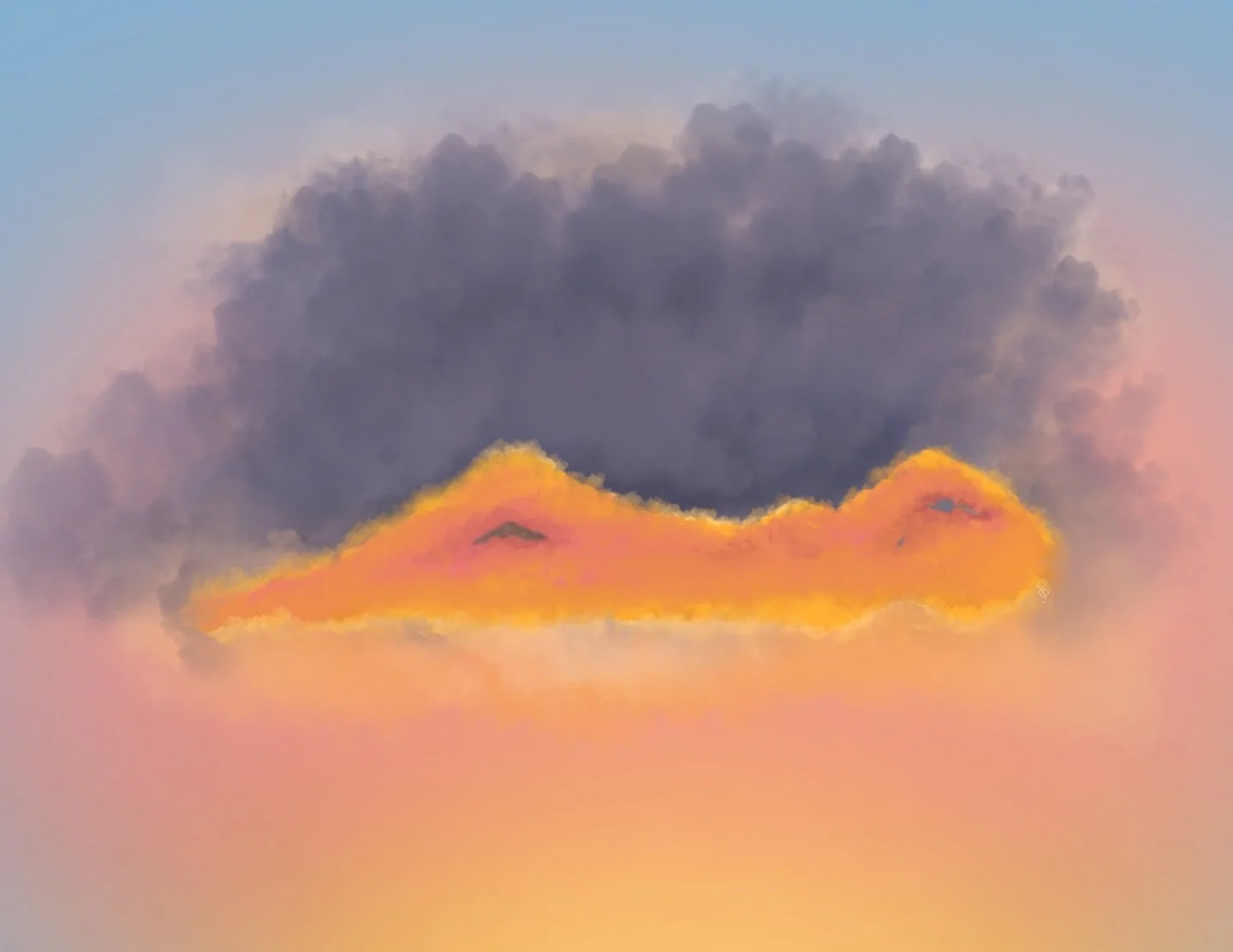 It&rsquo;s more than just my head in the clouds, it&rsquo;s a full on daydream!
✦ . 　⁺ 　 . ✦ . 　⁺ 　 . ✦
I&rsquo;m open to critique, and open for commissions if you like what you see 😊
✦ . 　⁺ 　 . ✦ . 　⁺ 　 . ✦
#cloudart #digitalart #sunset #procreate 