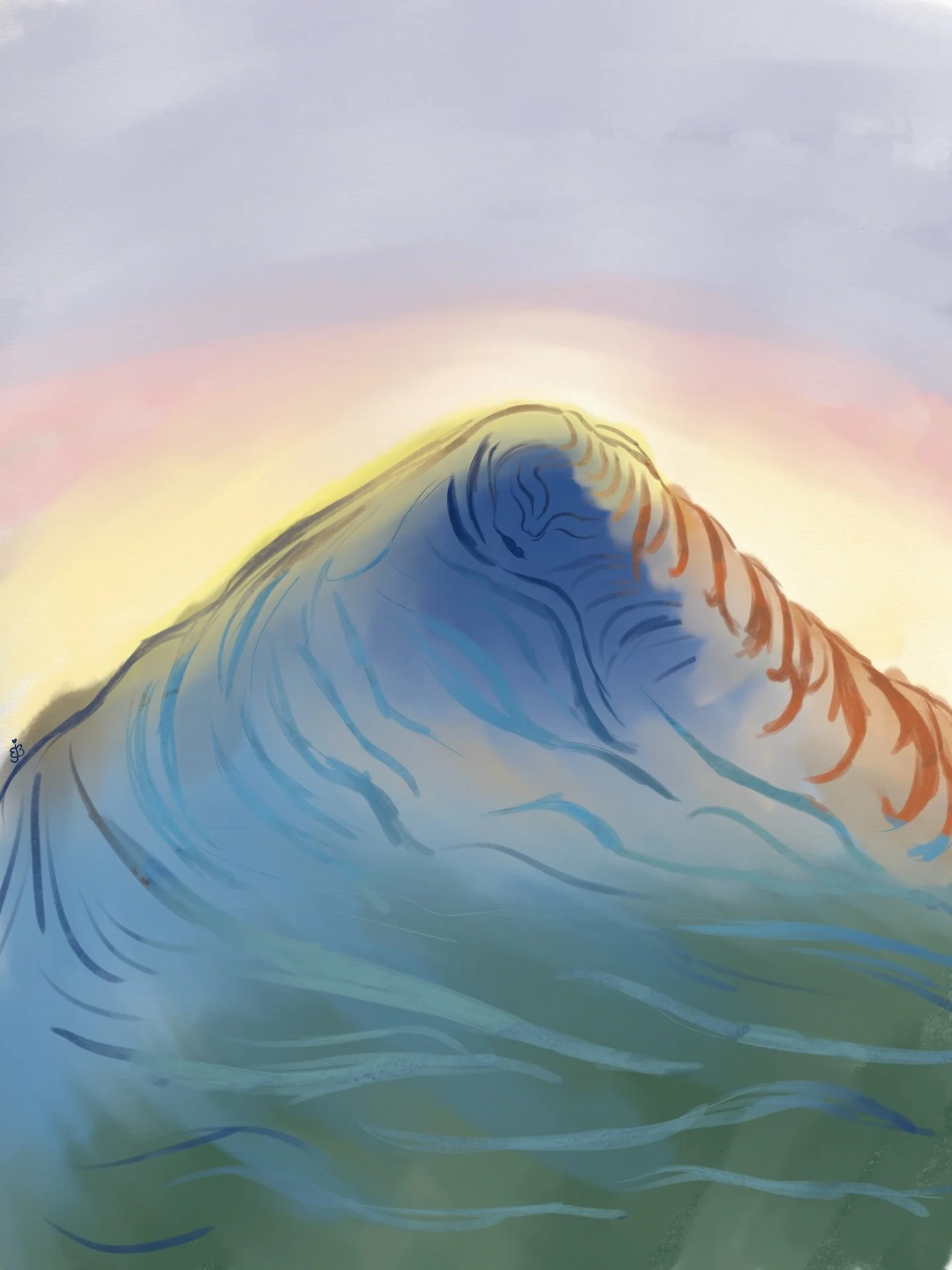 Ocean&rsquo;s embrace
This one started as a physical sketch, made digital! Let me know what you think of my drawing :)