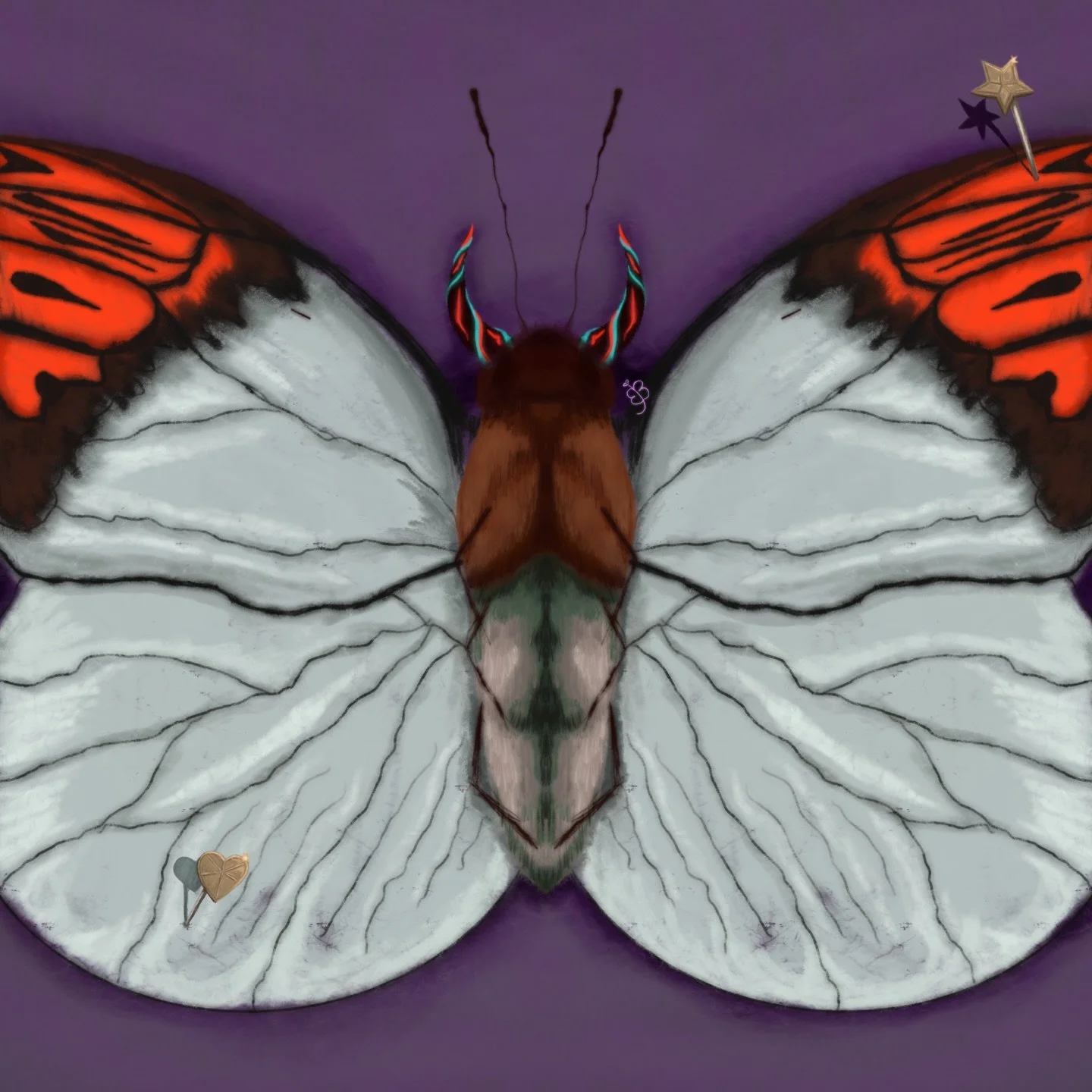 This one&rsquo;s inspired by the song &ldquo;Dark Matter&rdquo; 🦋😈 also one of my favorite pieces I&rsquo;ve done