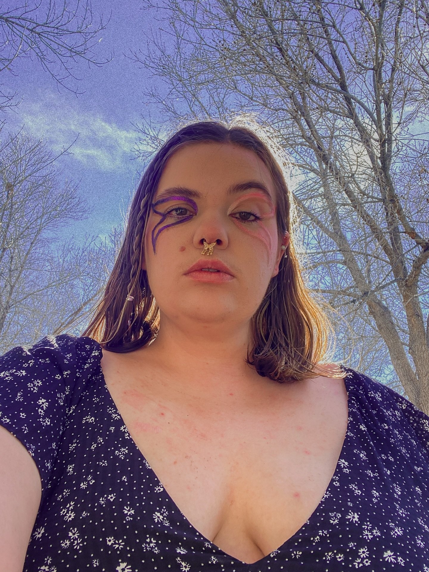 Still dabbling in makeup art :3 a nice way for me to get the creativity flowing. 
Don&rsquo;t forget I have a separate art account now- @chaotic.rose.art