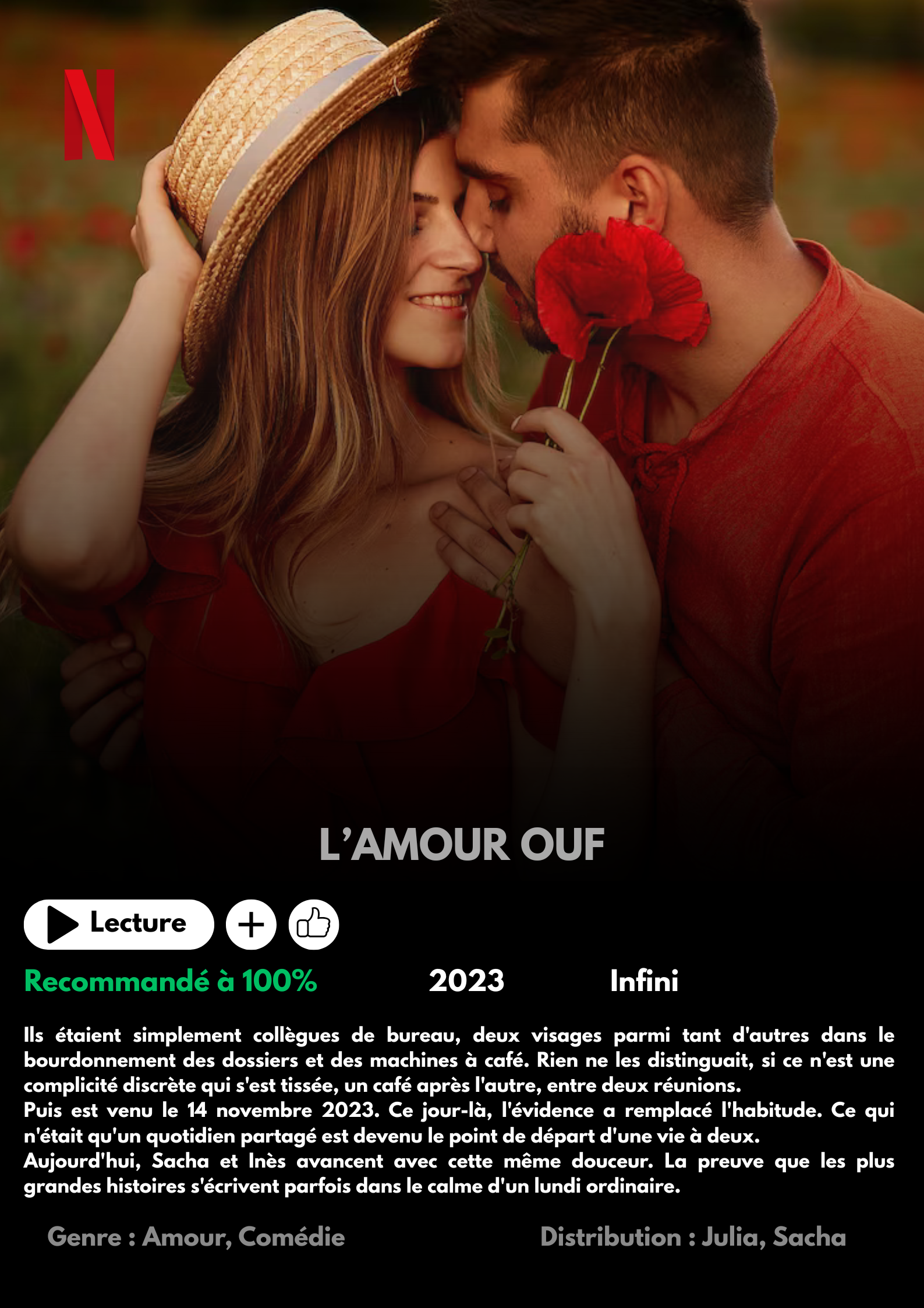 Affiche Netflix personnalisée A4