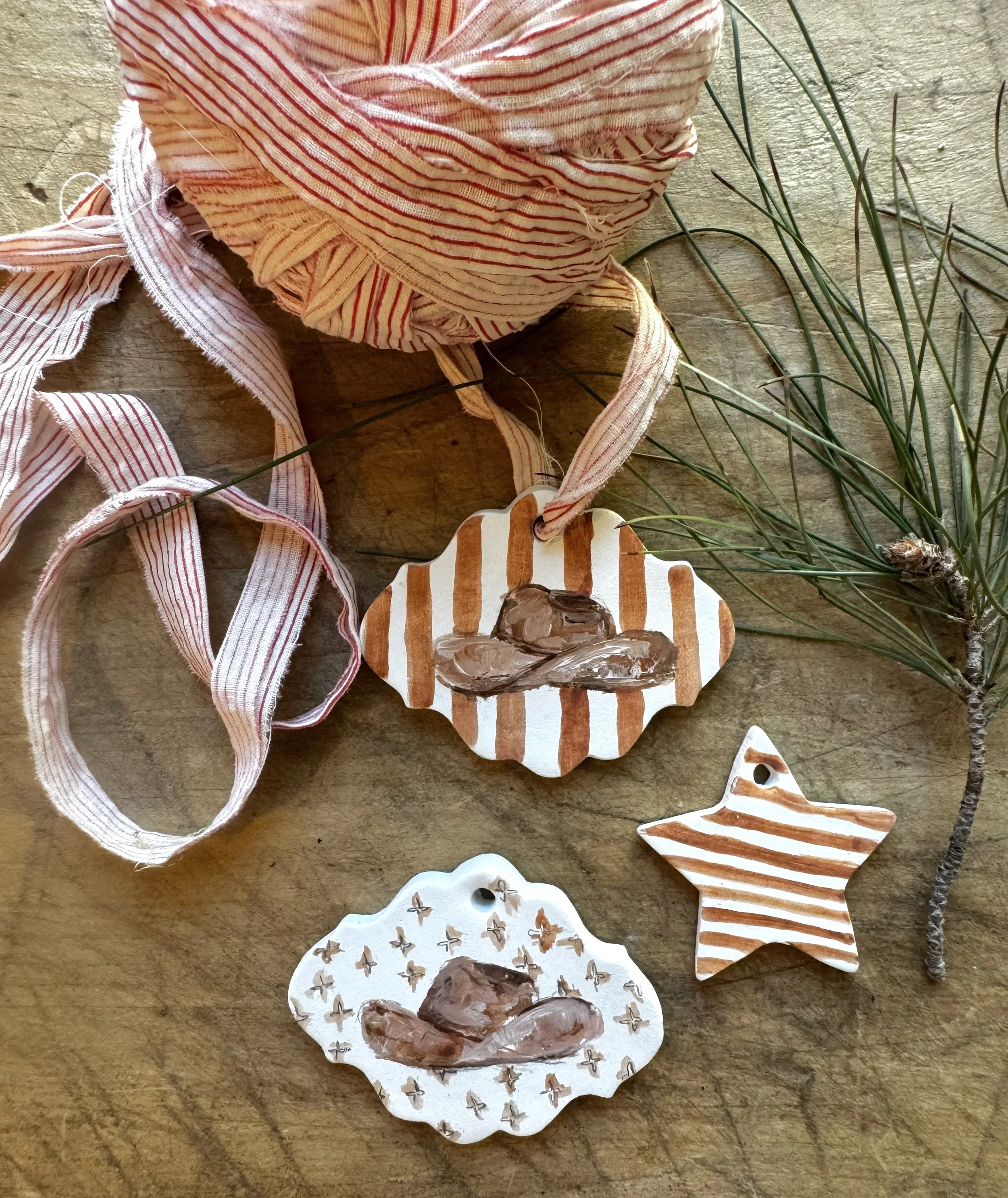 Red Stripe Cowboy Hat