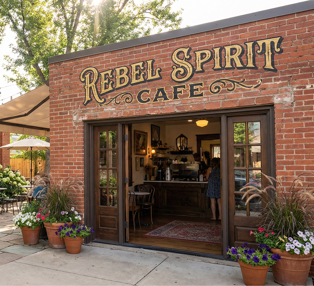 A rendering of the future Rebel Spirit Cafe, behind the South Denver Historic Museum.