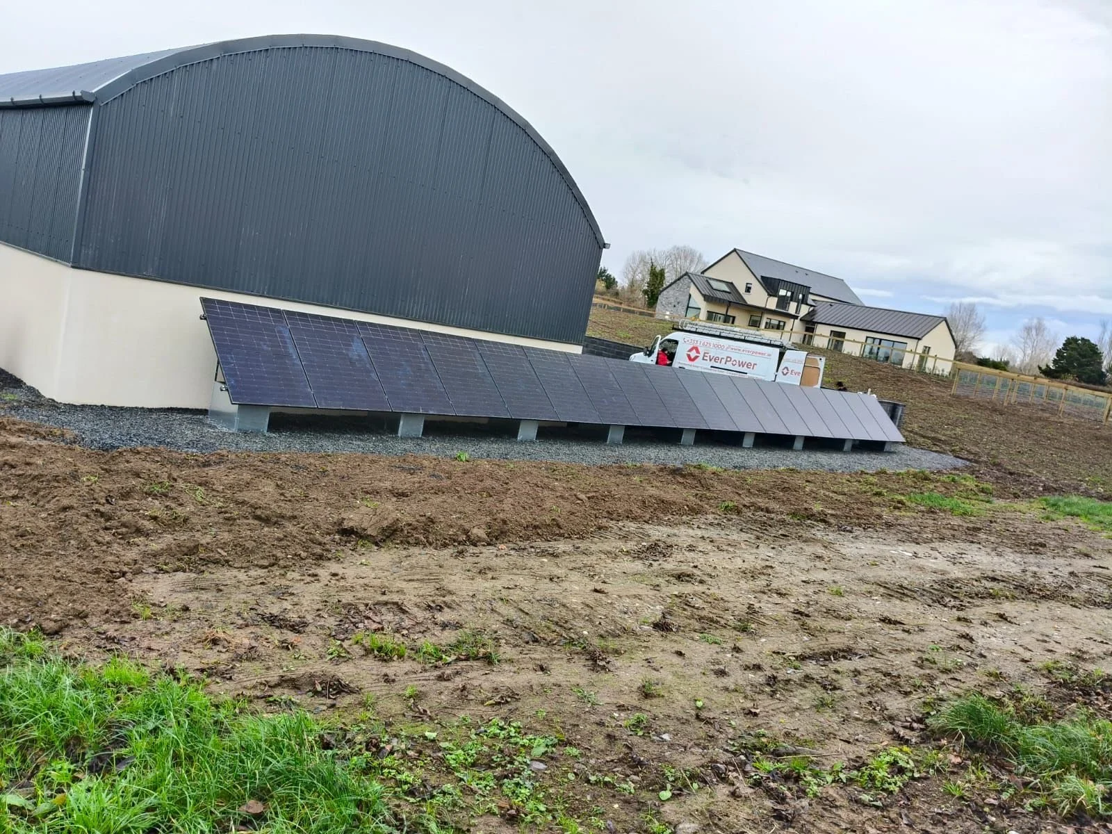 Farm Solar Panel Installation