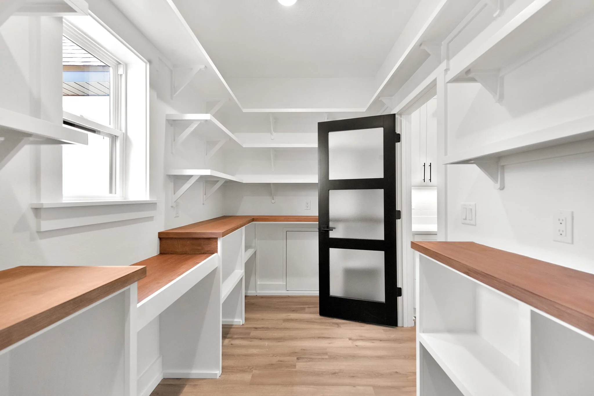 Custom wall treatment with clean finish