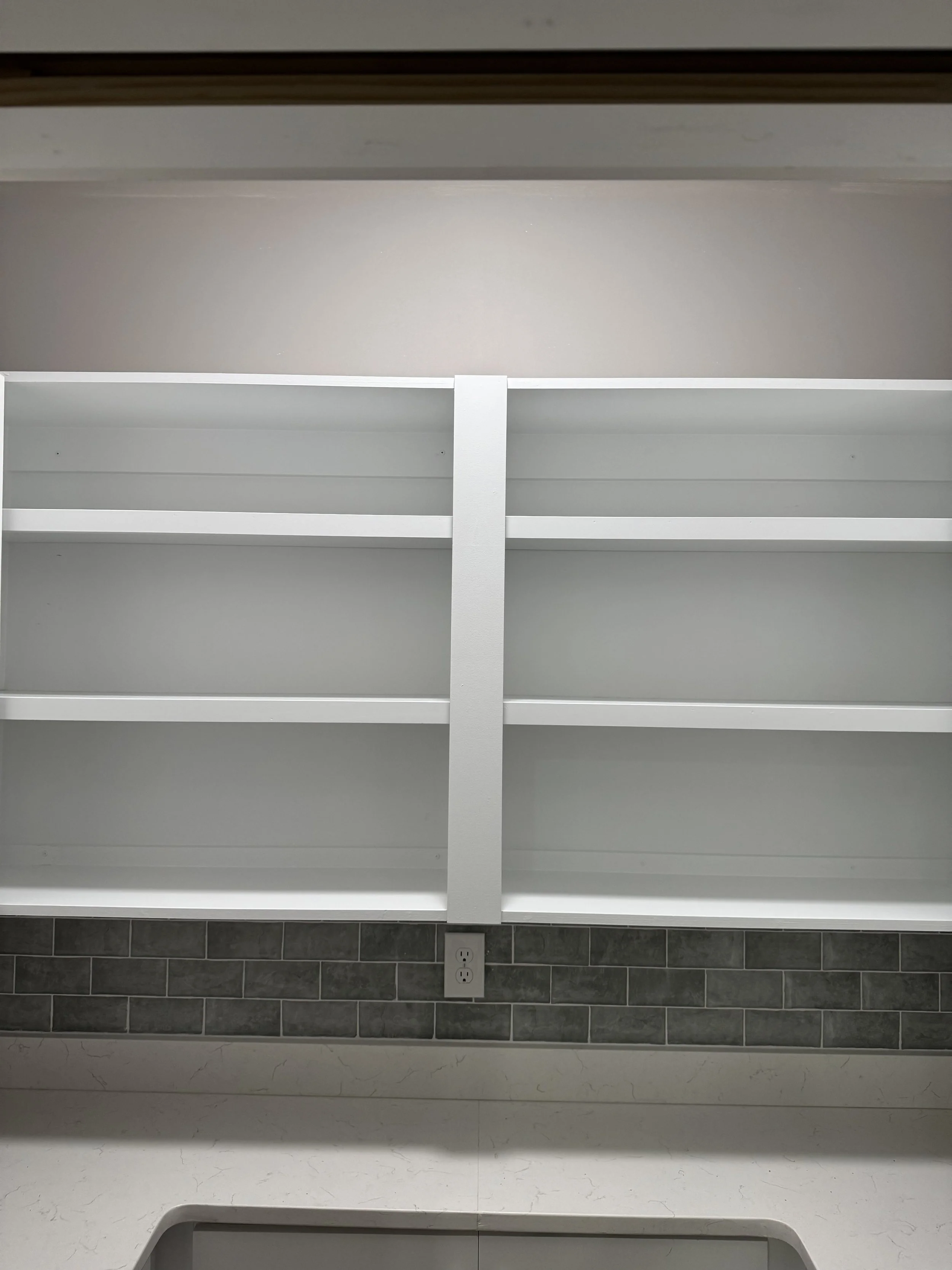 Custom wall treatment with clean finish