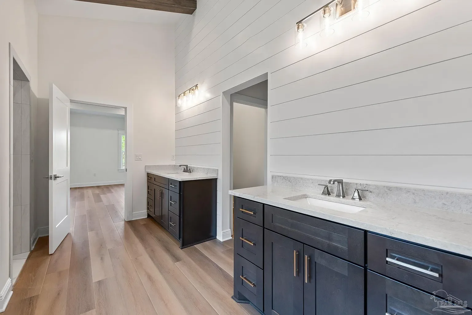 Custom shiplap wall installation in Navarre FL