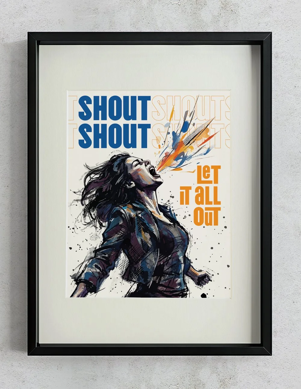 11x14 Matted Print – Shout