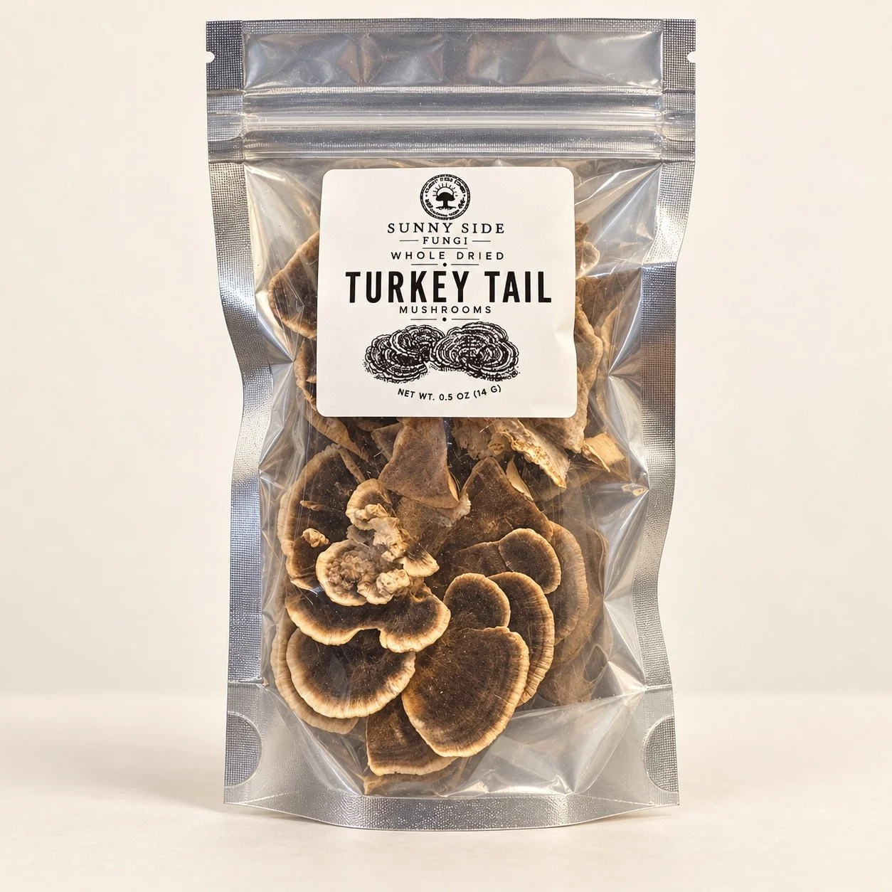 USDA Organic Whole Dried Turkey Tail Mushrooms