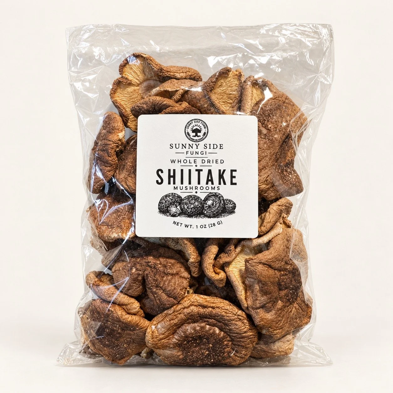 USDA Organic Sun-Dried Whole Shiitake Mushrooms