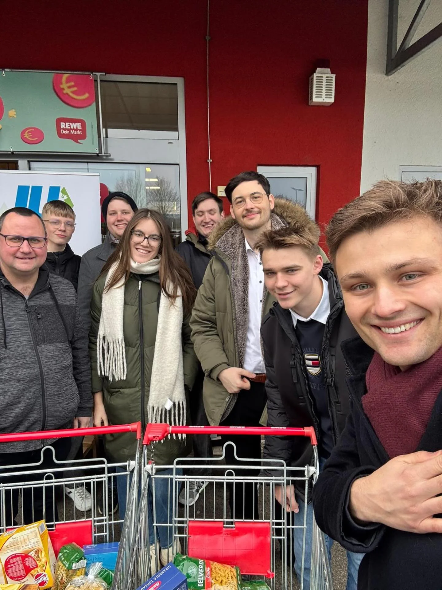 Lebensmittelspende der JU Hirschaid