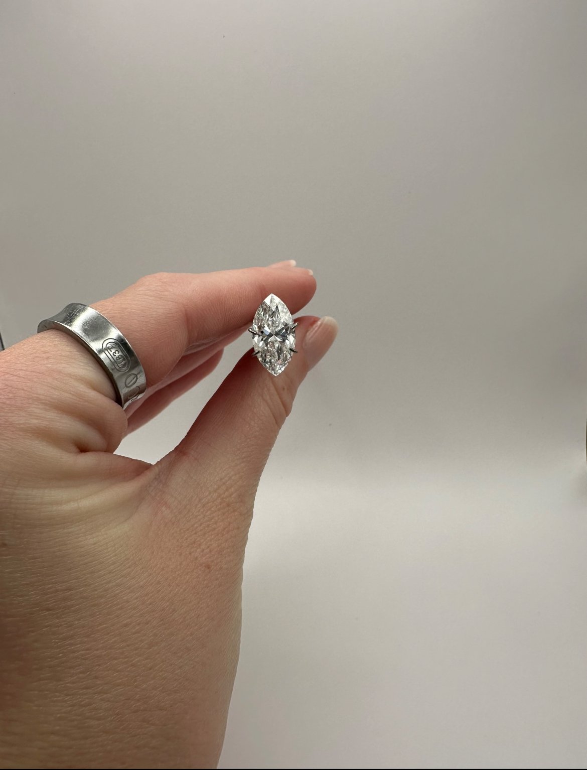 IGI Certified 3.01ct Marquise Brilliant Lab-Created Diamond | Color E VVS2 | Custom Engagement Ring Option