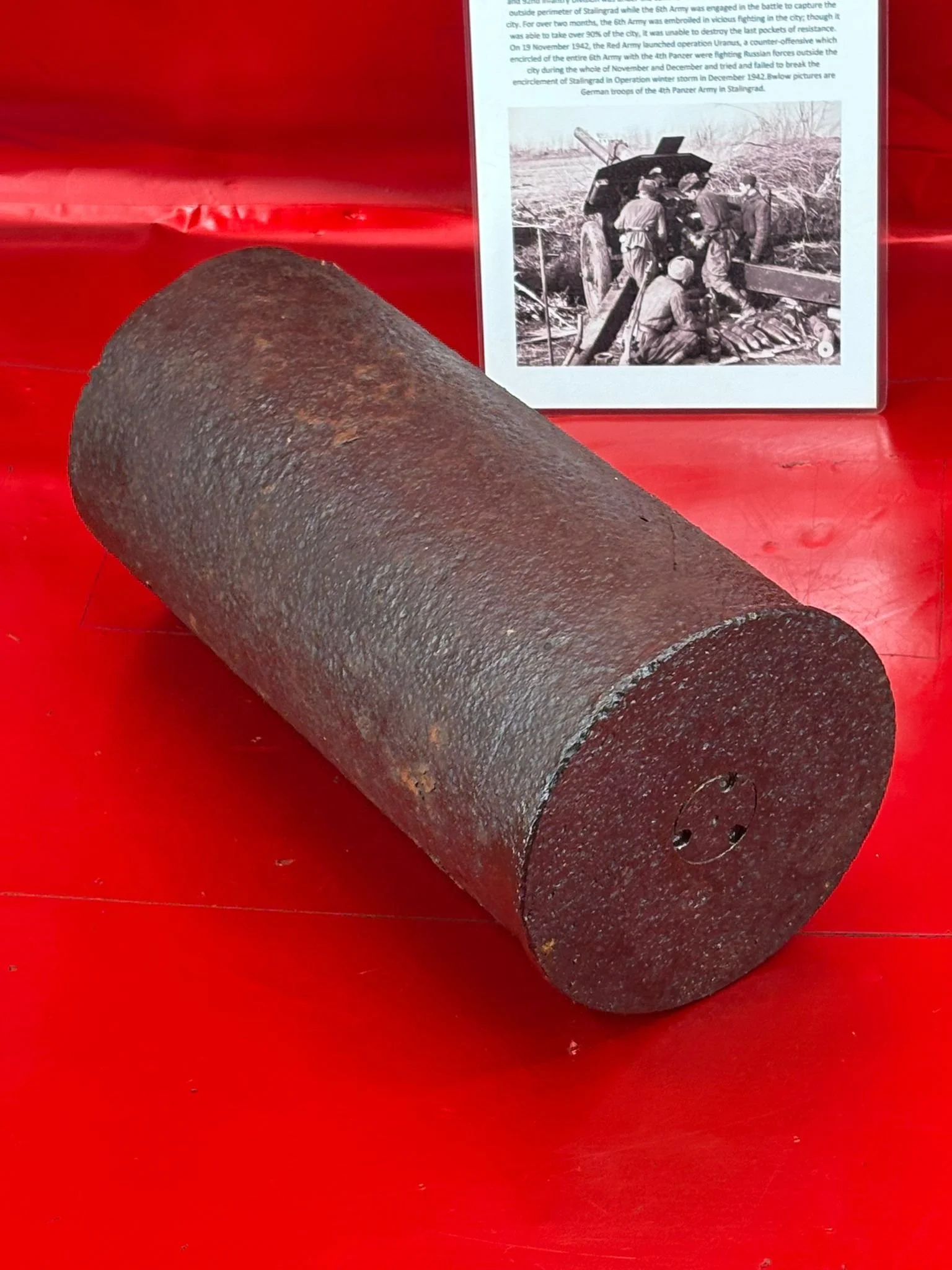 Relics from the Front | Russian 122mm coiled steel shell case fired by ...