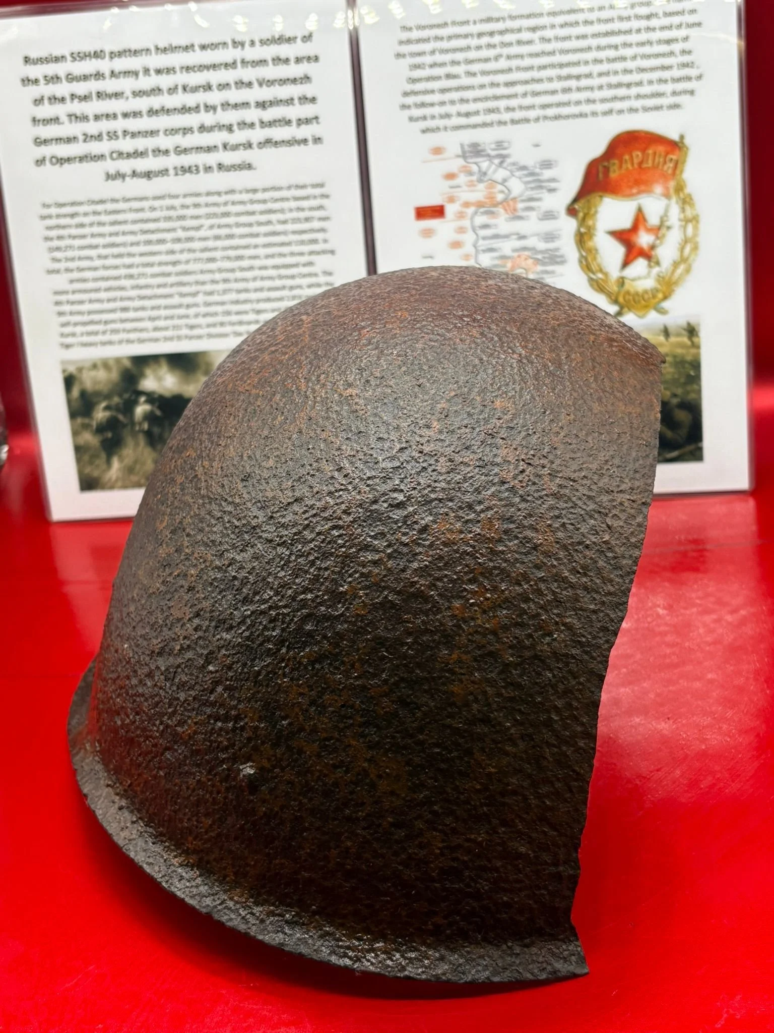 Relics from the Front | Russian SSH40 Helmet blown apart relic with ...