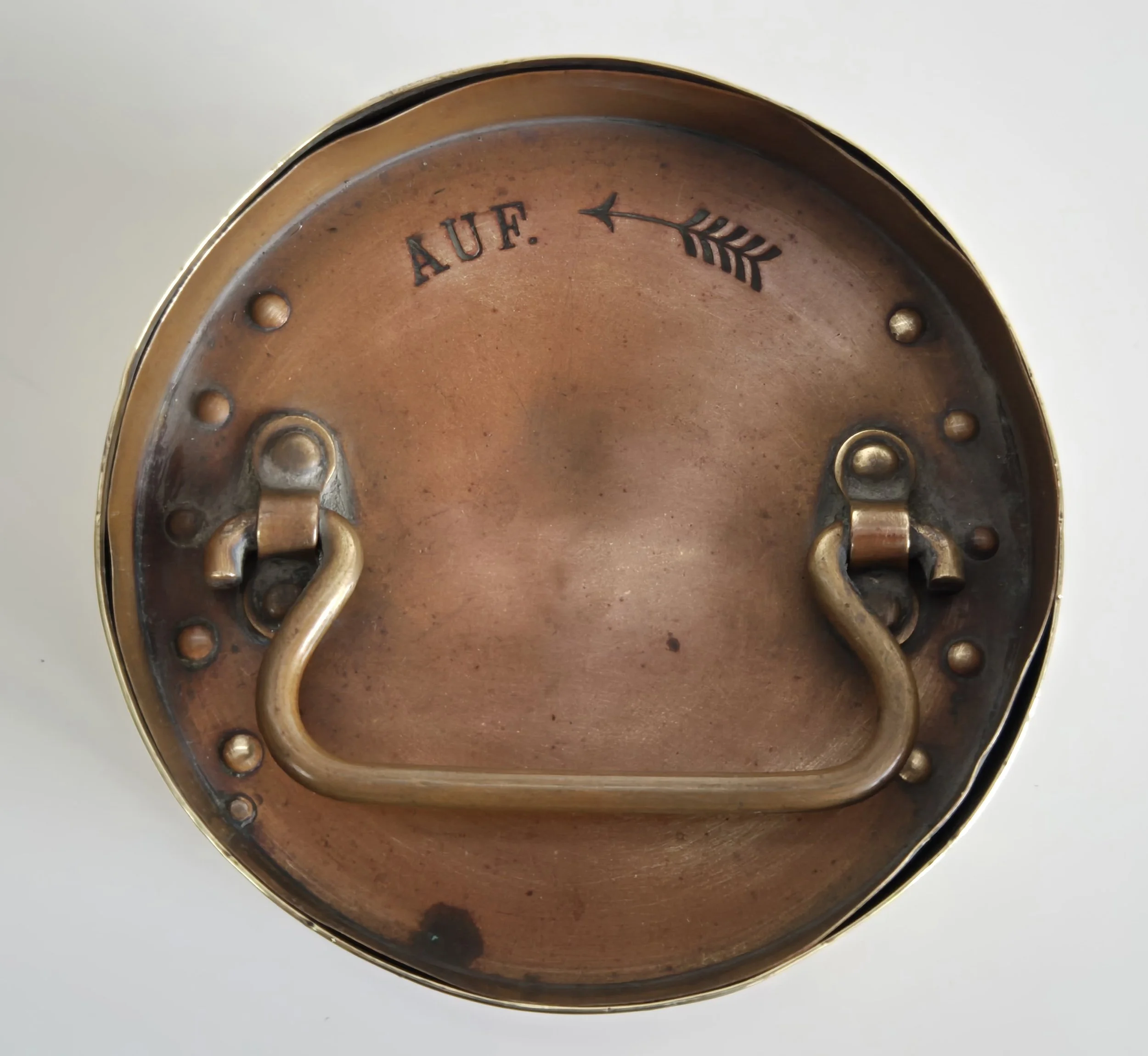 Super rare German WW1 10.5cm Feldhaubitze 98/09 howitzer EX exercise or training brass case with lid