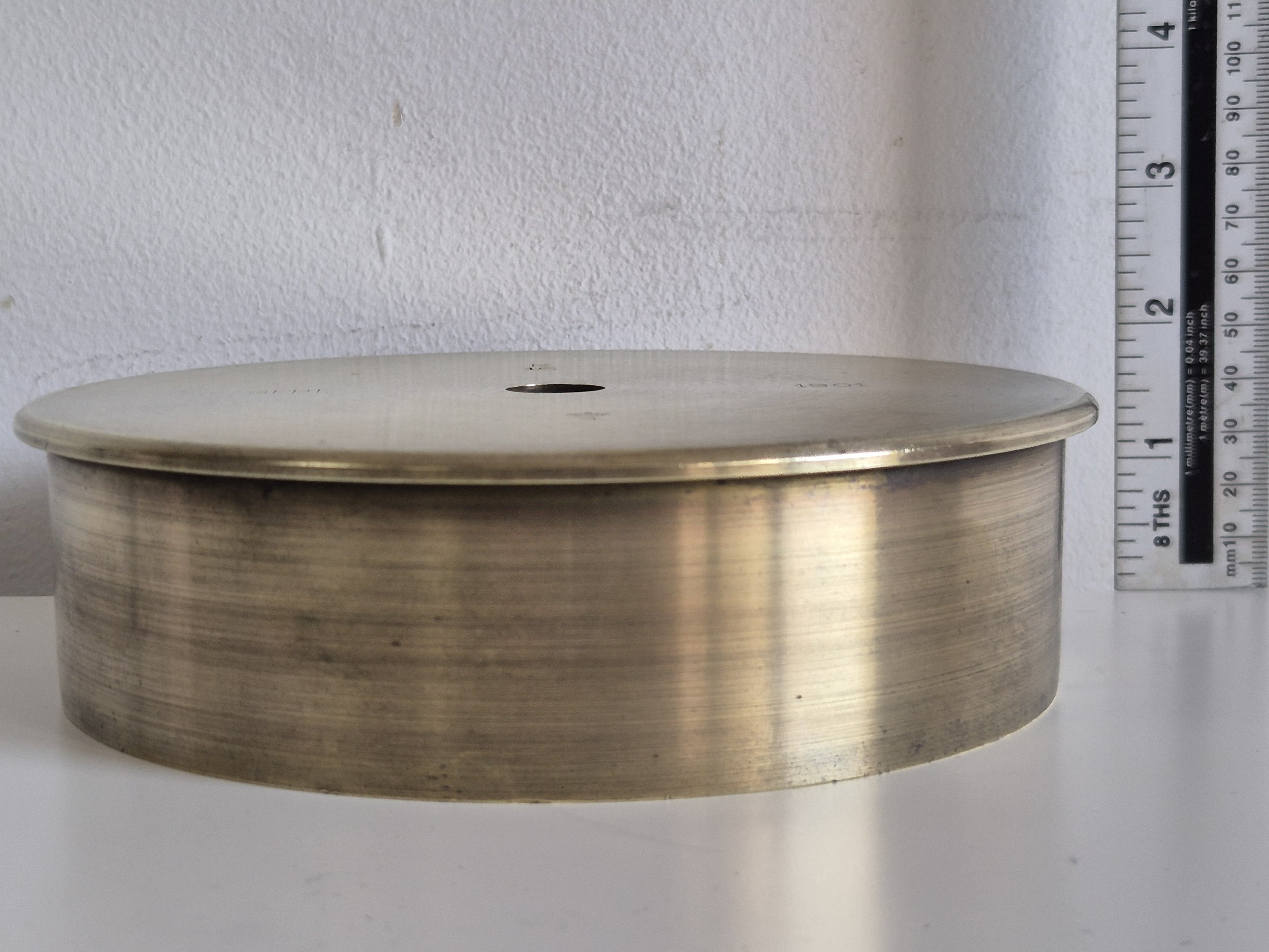 Super rare pre WW1 German 15cm T.H.  fortress gun brass case dated 1901 in near mint condition