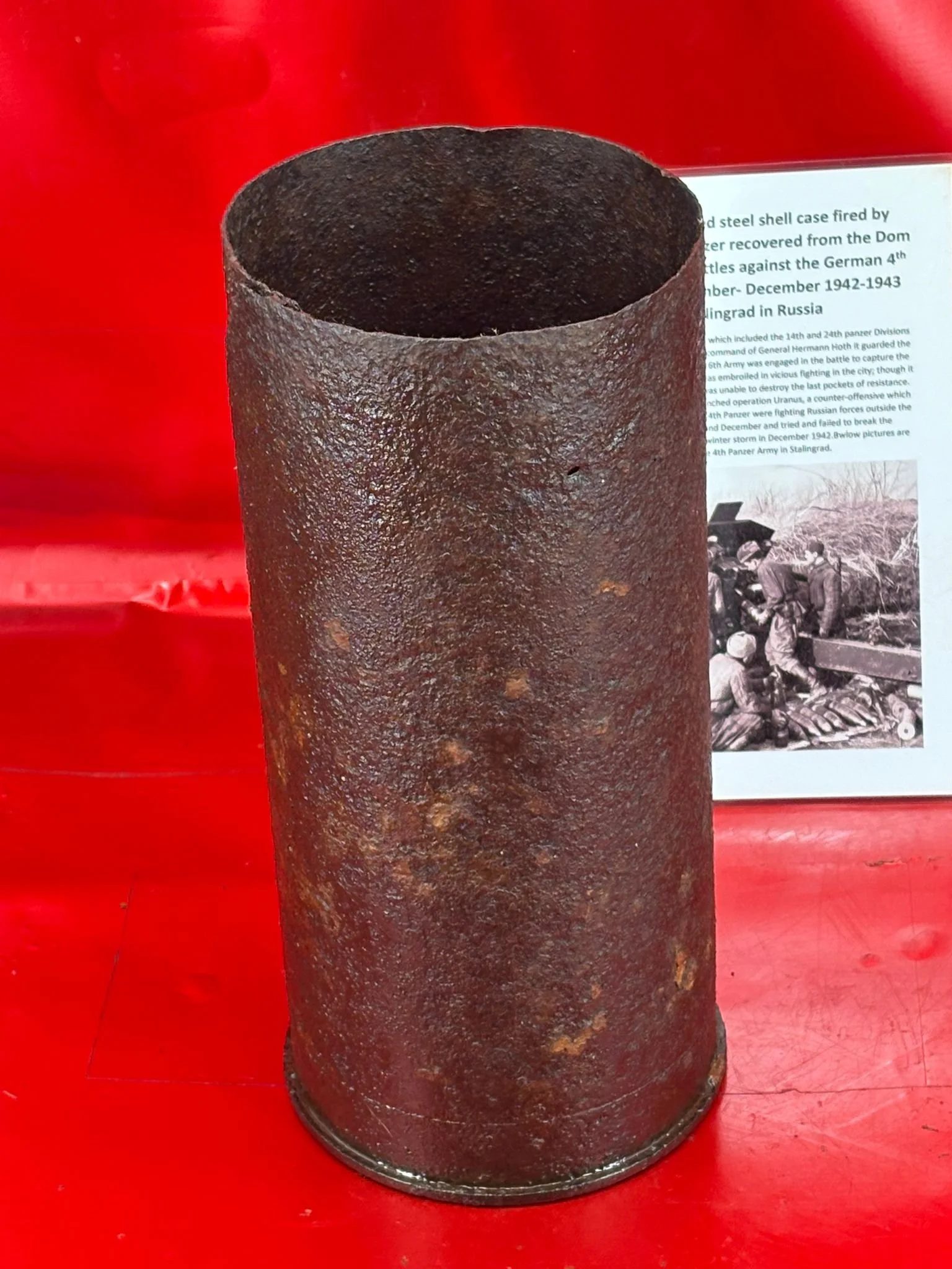 $122m Shell Relics from the Front | Russian 122mm coiled steel shell case fired by ...