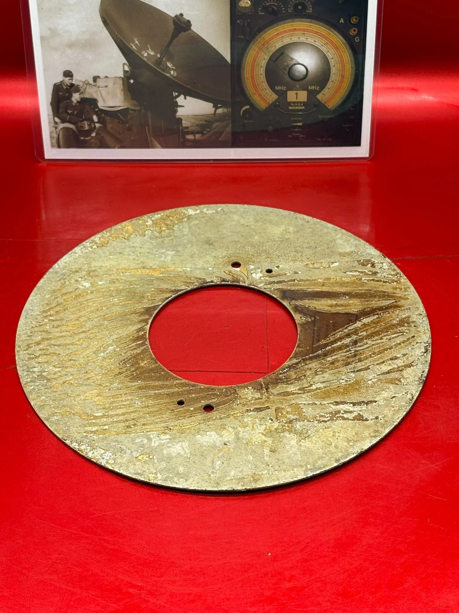 Relics from the Front | Display disk used by some type of German radar ...