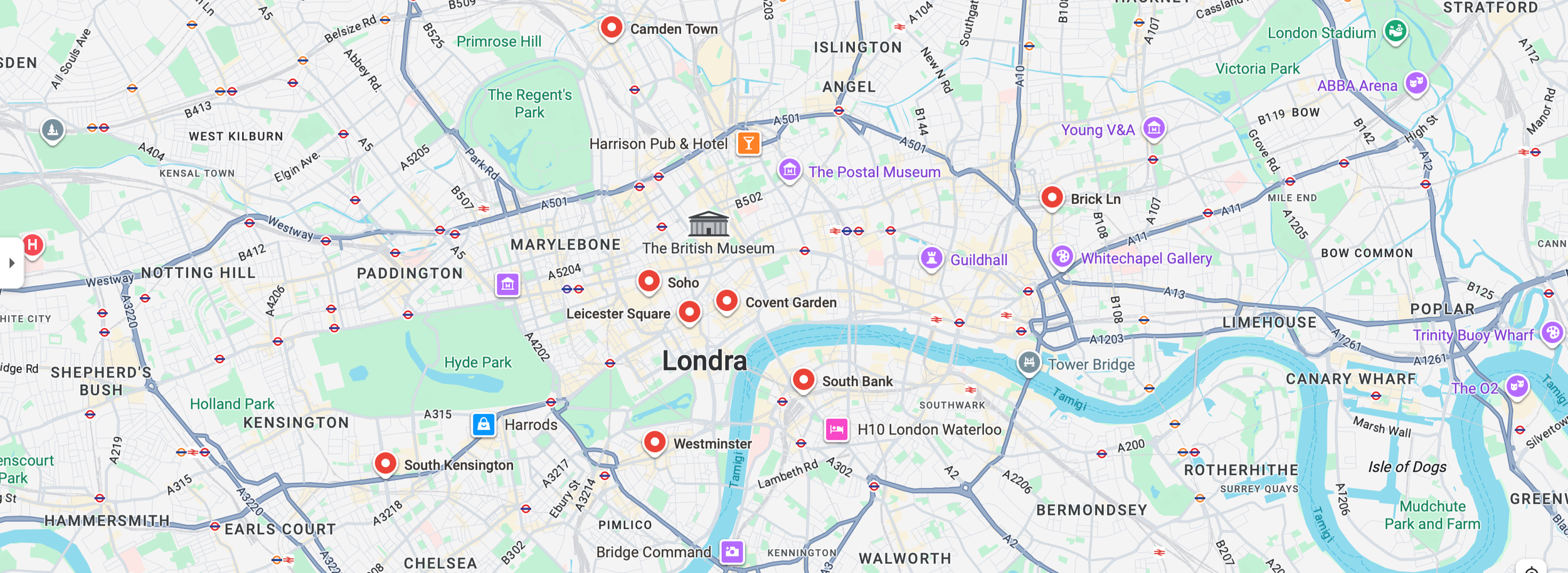 Quartieri e zone di Londra