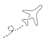 Immagine di un aereo che trascina un logos di Marte (NASA) nello spazio, con stelle sullo sfondo.