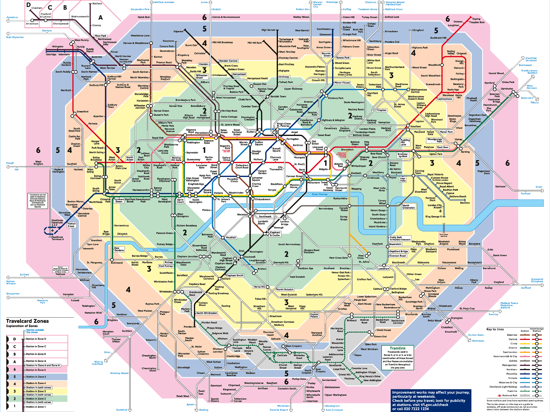 mappa zone londra metro