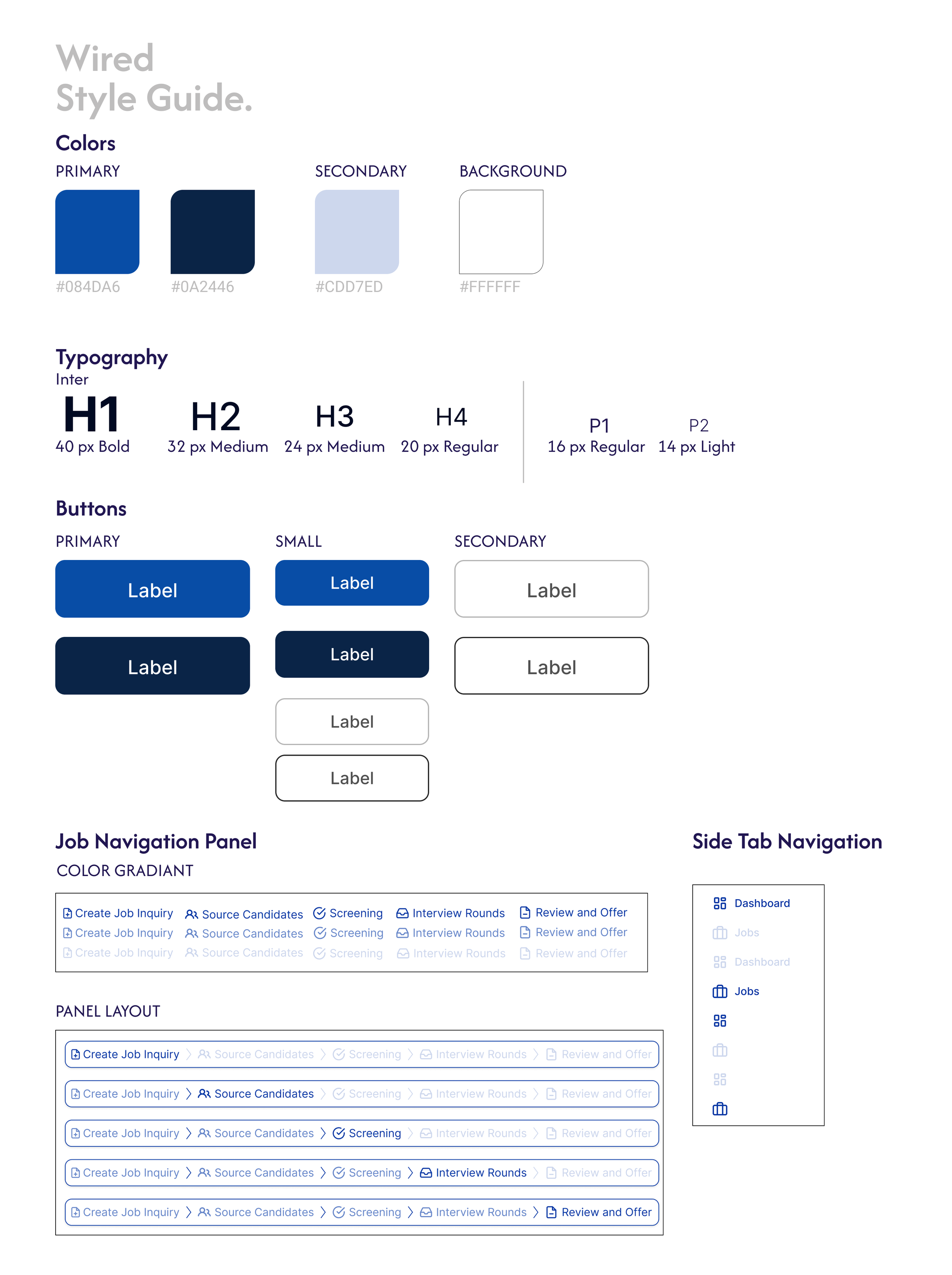 Our team chose neutral tones to create a clean, professional interface. The minimal visual approach allowed more information to be presented on each screen without overwhelming the user. 