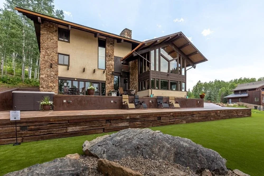 Custom built retaining wall built by Almost Perfect Property