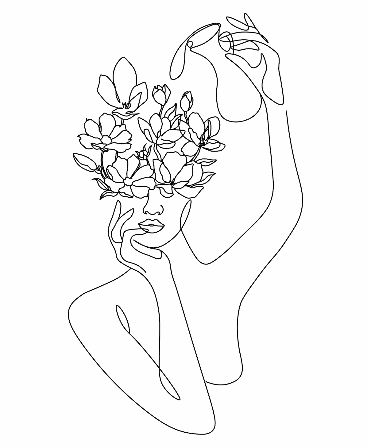 Woman pouring water nourishing