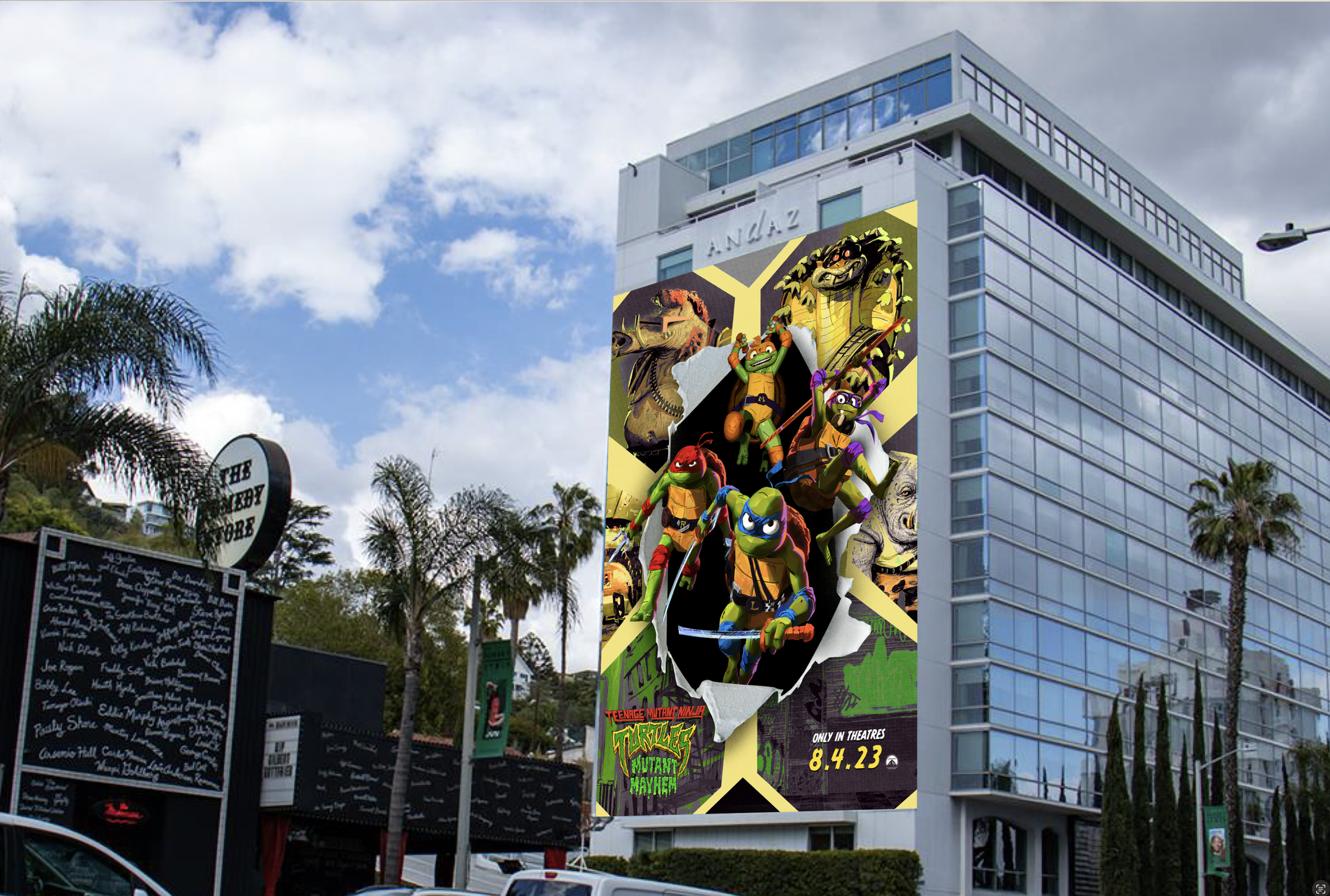 TMNT Mutant Mayhem, Key-Art OOH  Exploration