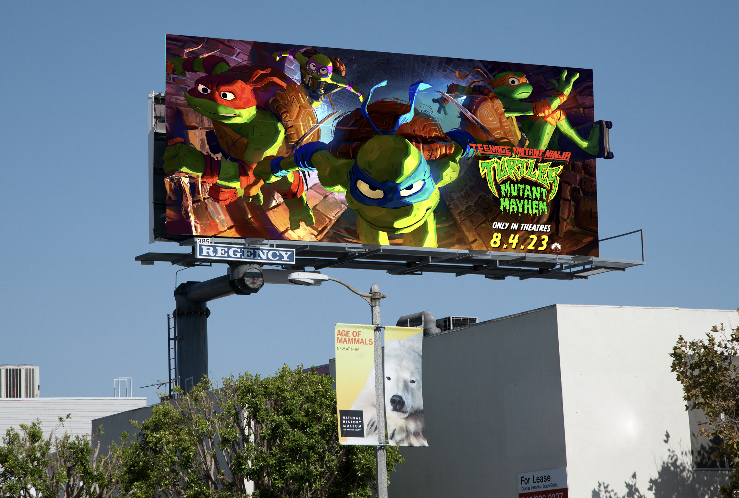 TMNT Mutant Mayhem, Key-Art OOH  Exploration