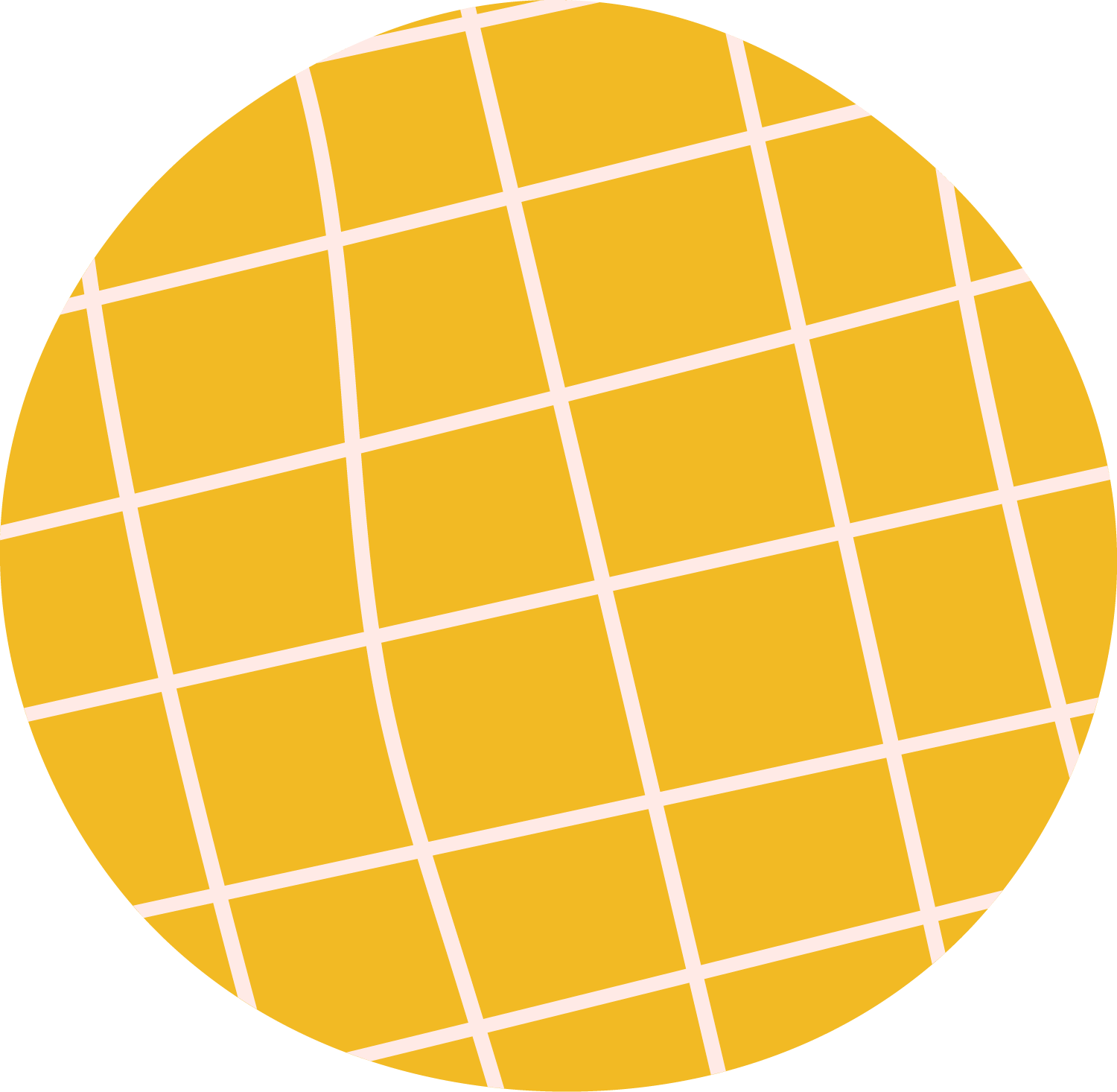 A close-up of a gold dot with a grid pattern