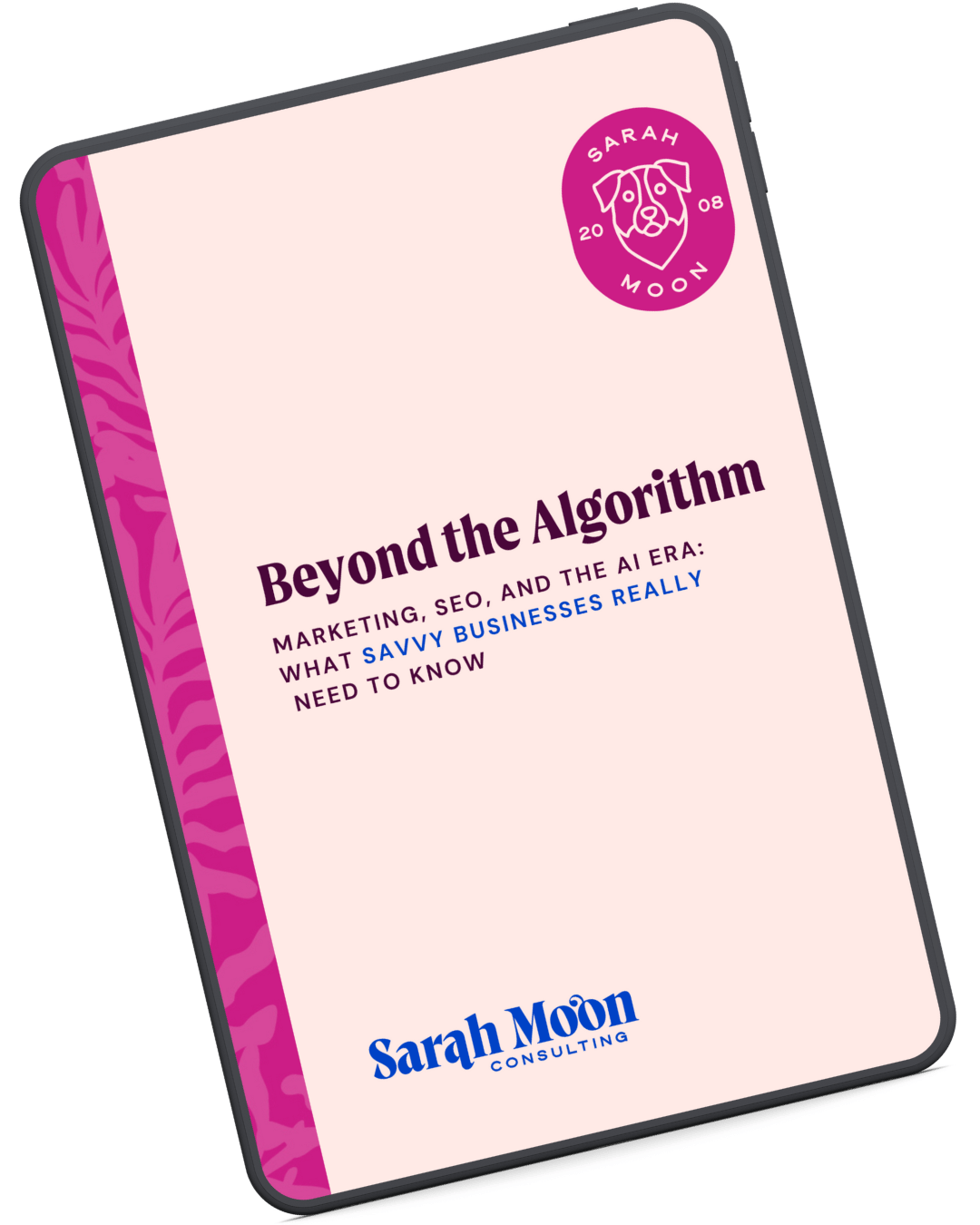 Beyond the Algorithm Ebook pink cover page