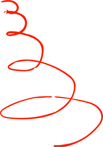 Red spiral wire graphic