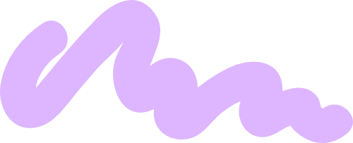 Light purple, curly, shape