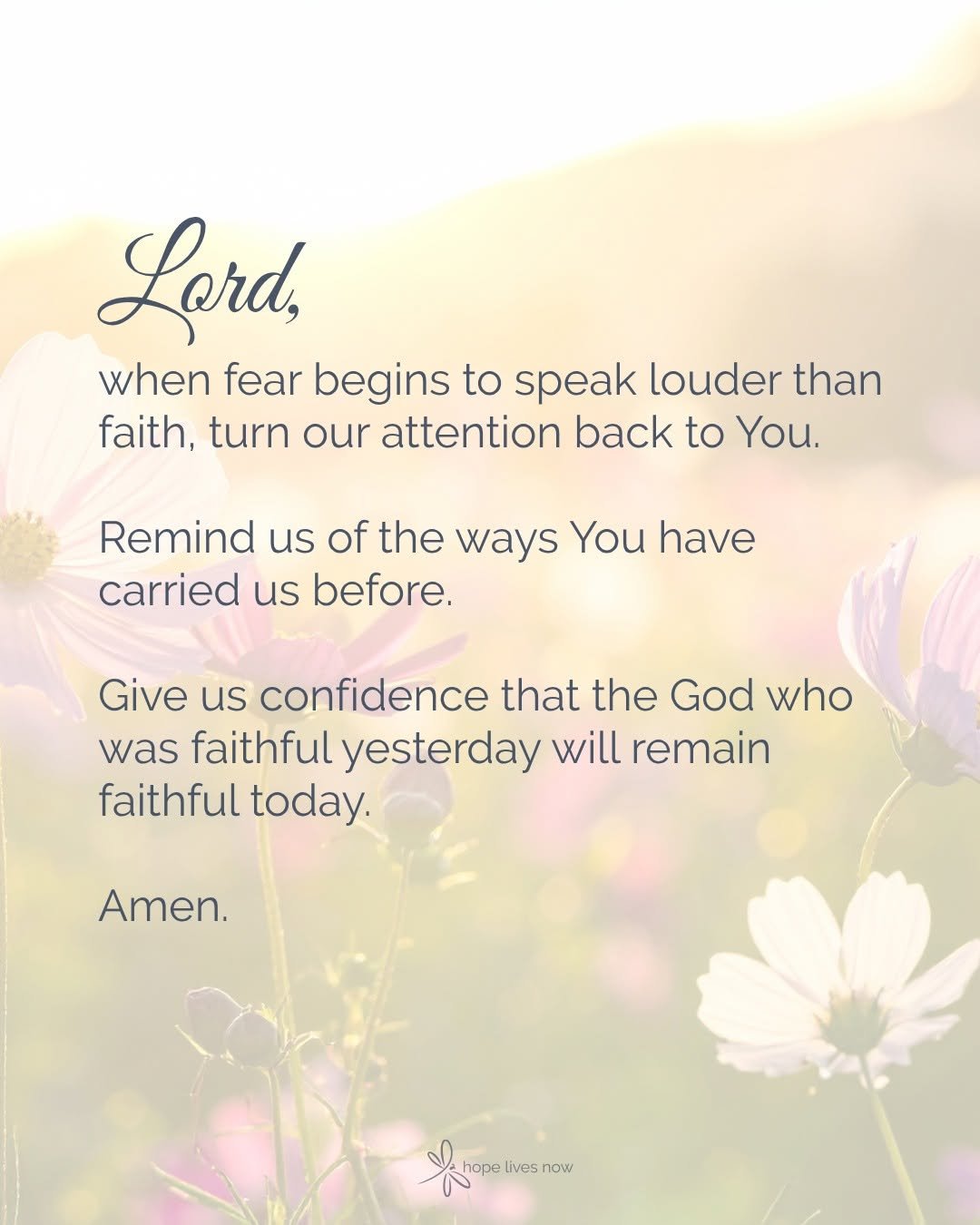 When Fear Gets Louder Than Faith