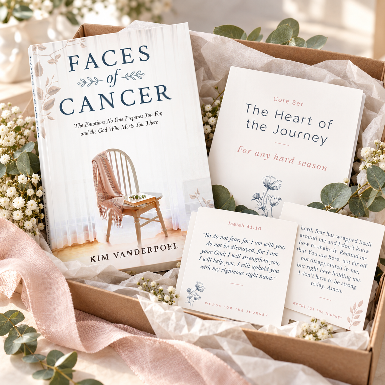Faces of Cancer Book + Prayer & Scripture Card Gift Set