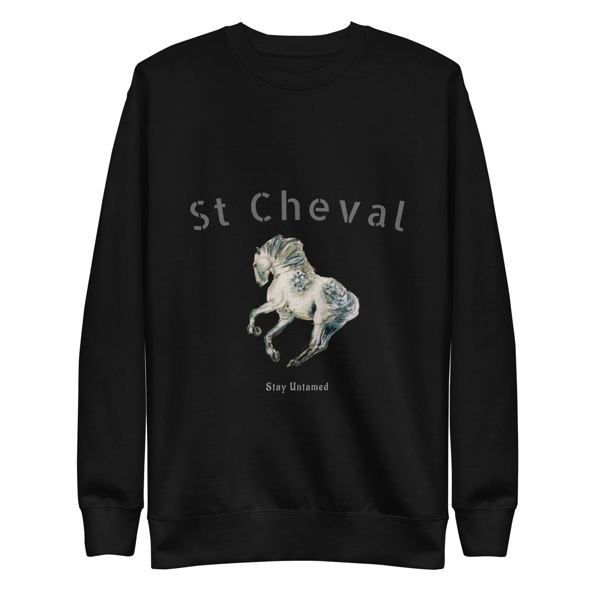 St Cheval “Untamed” Crewneck in Midnight