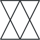 interlocking triangle icon