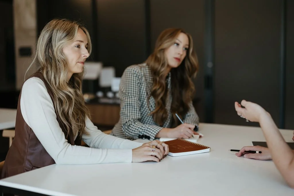 brand designers in a meeting