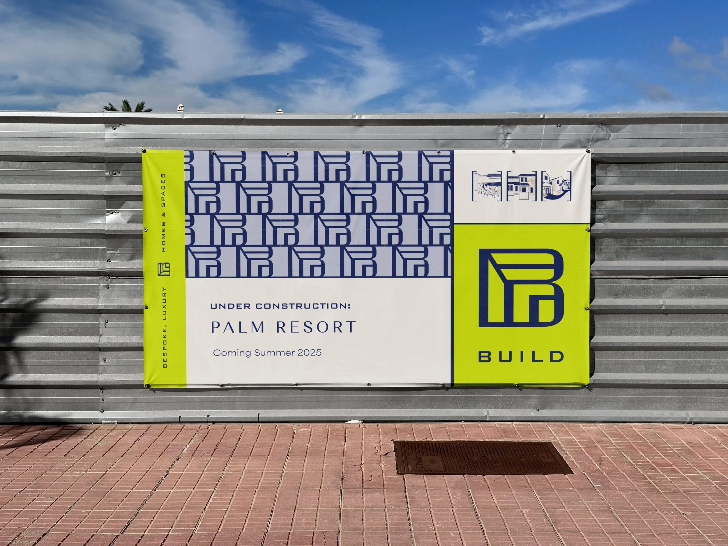 "Under Construction" banner for one of Build's properties