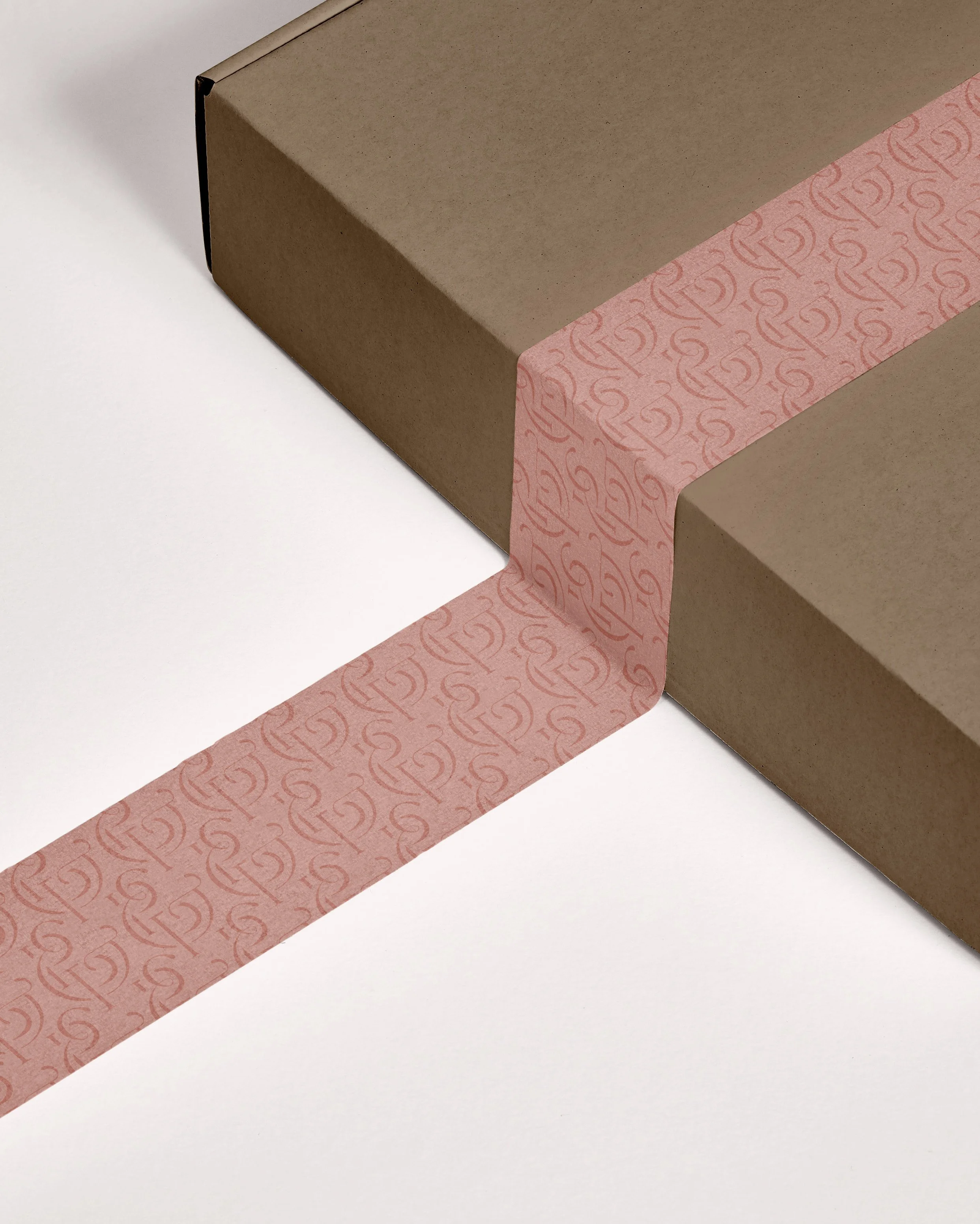 Peach &amp; Pearl Events brand pattern