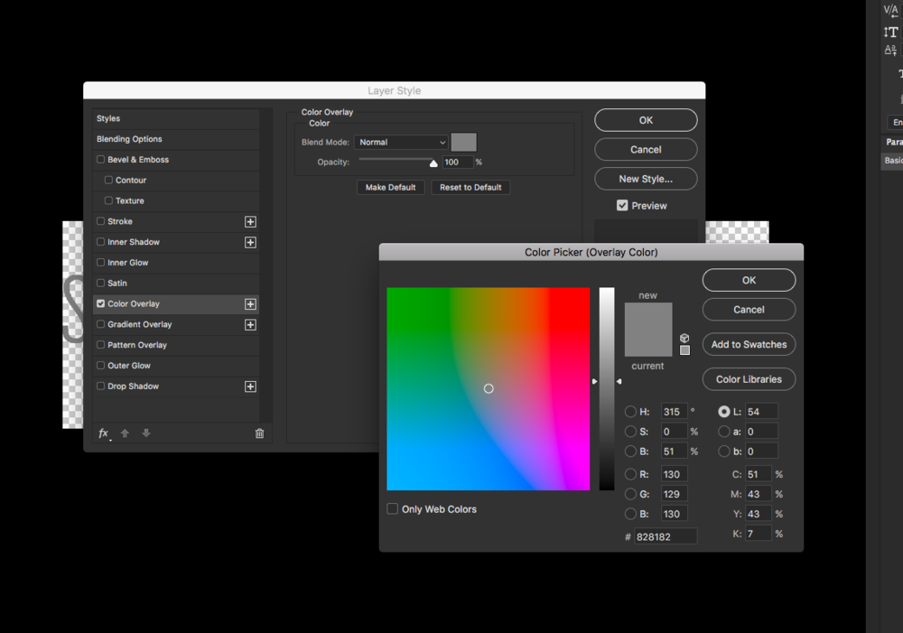 color picker tool in Photoshop