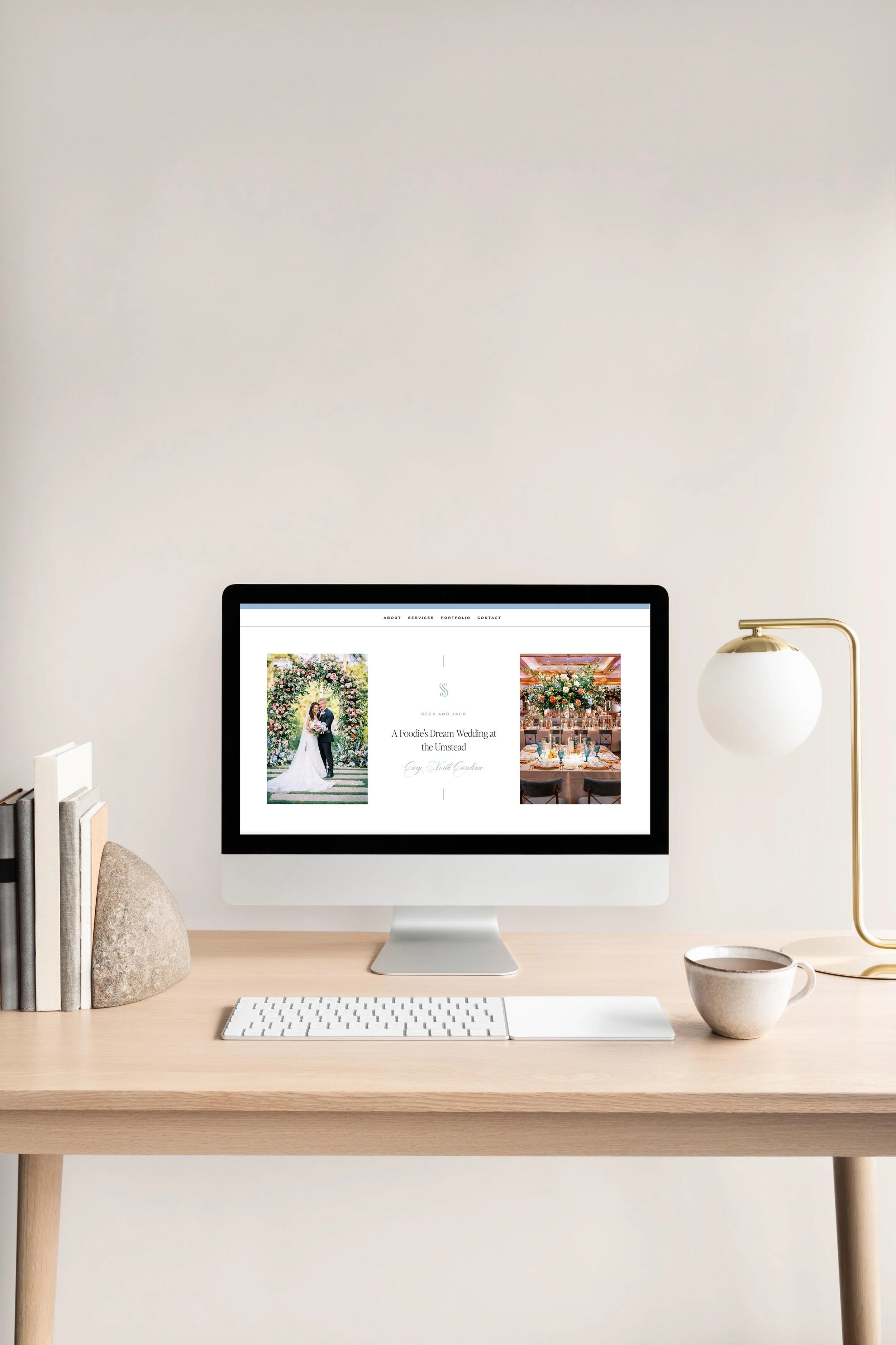 Portfolio page on A Southern Soirée's website