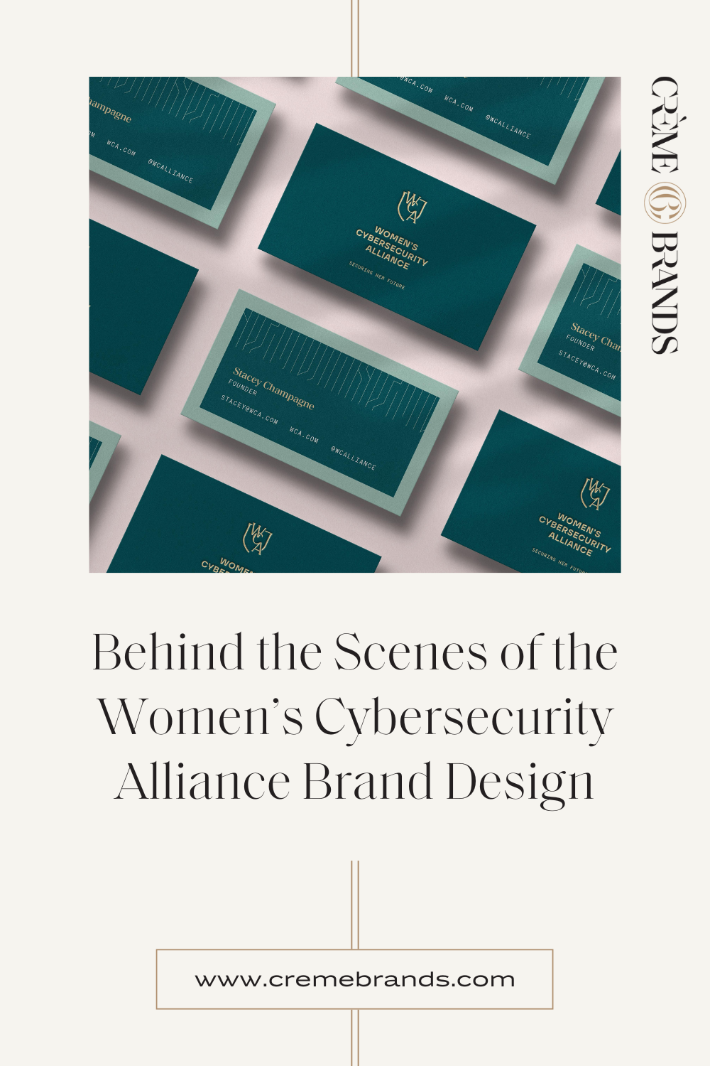 graphic with blog post title and business cards