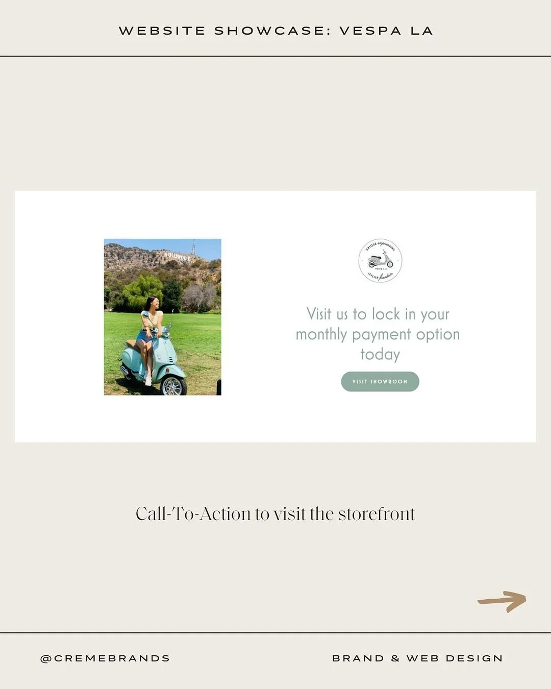 Vespa LA product page CTA