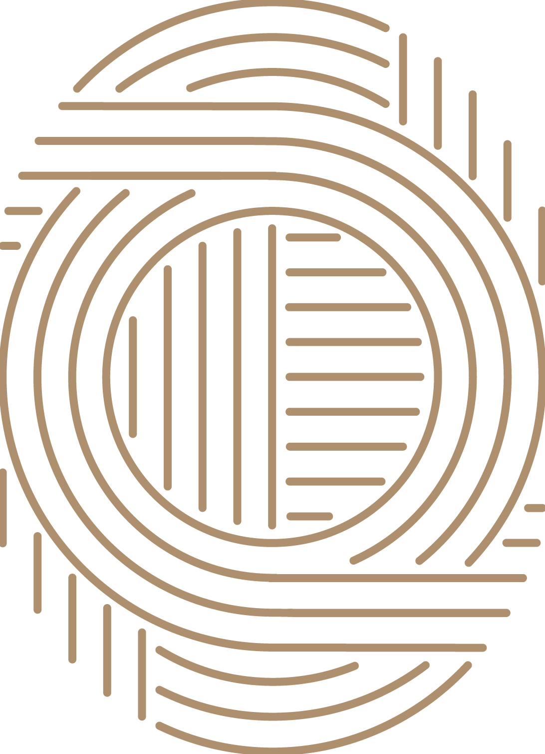 thumbprint icon with fine lines