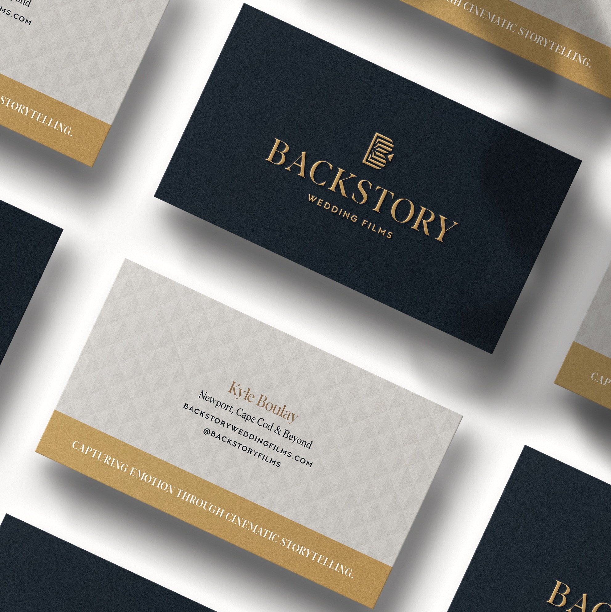 Backstory Wedding Films business cards