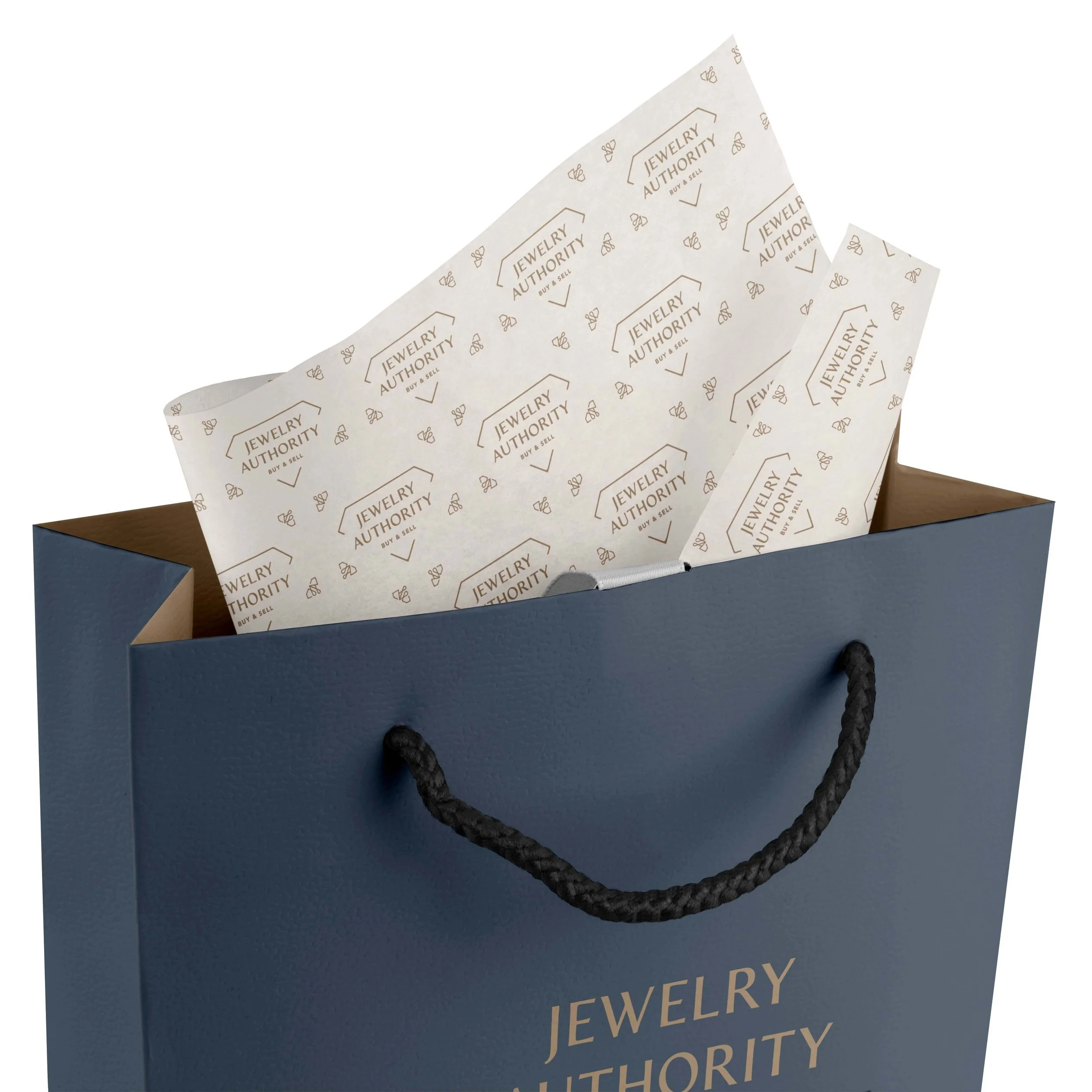 Jewelry Authority gift bag and tissue paper