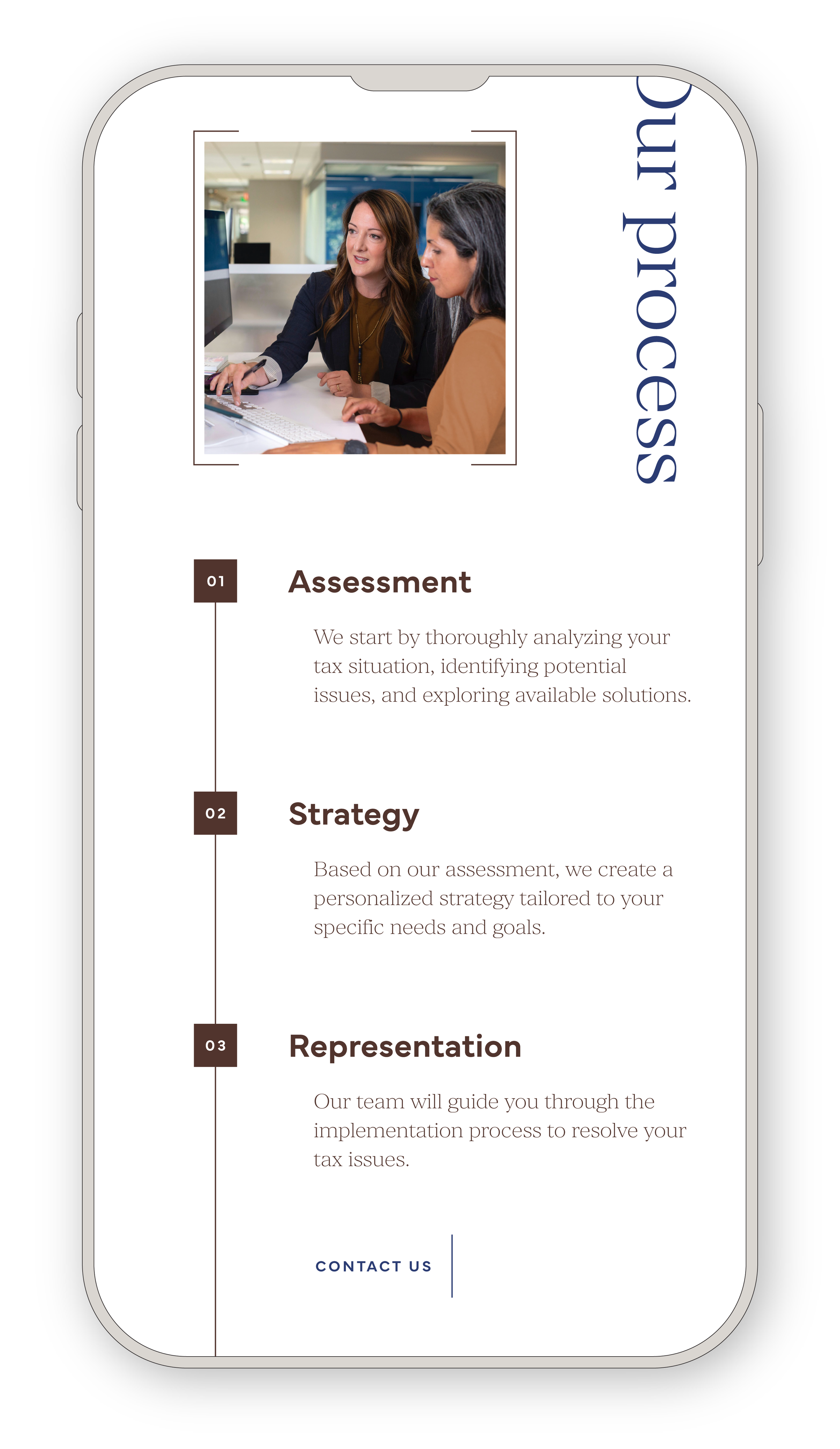Corporate Comfort template mobile version