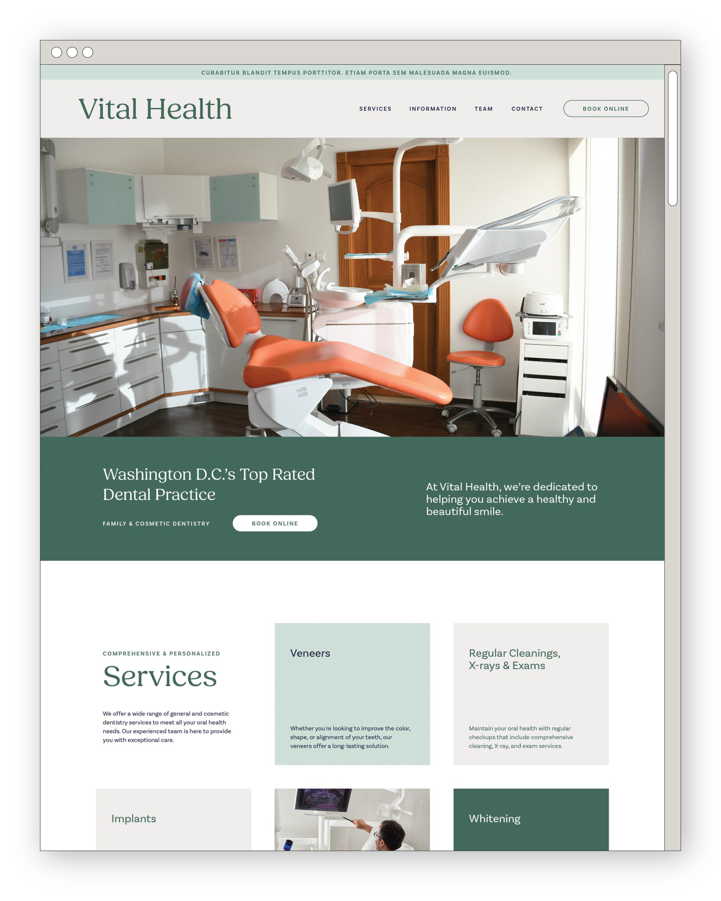 Vital Edge template desktop version